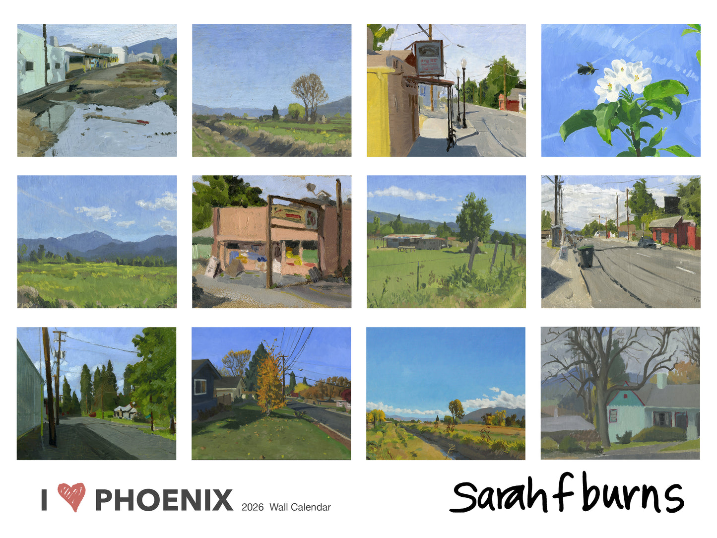 PREORDER - 2026 I Love Phoenix, OR Wall Calendar