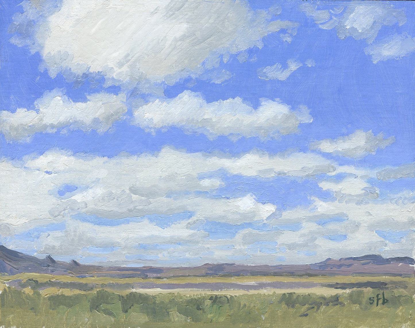 Cumulus Clouds at Summer Lake