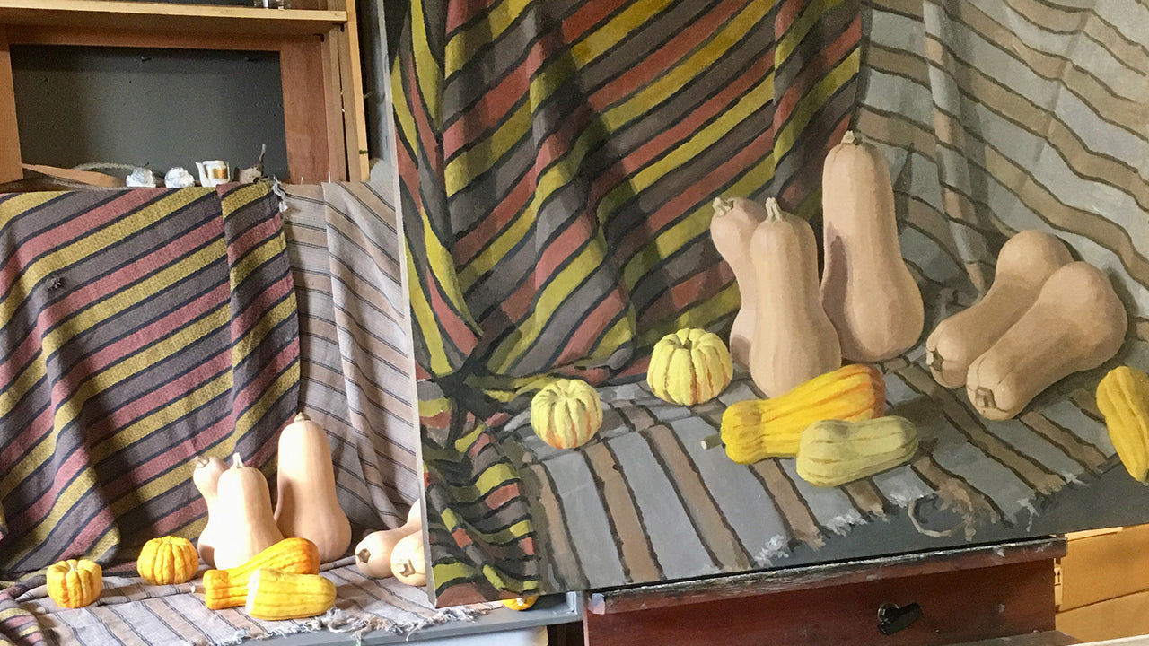 Healthy Food with Stripes