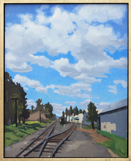 Cumulus Clouds and Railroad Tracks, Phoenix, OR