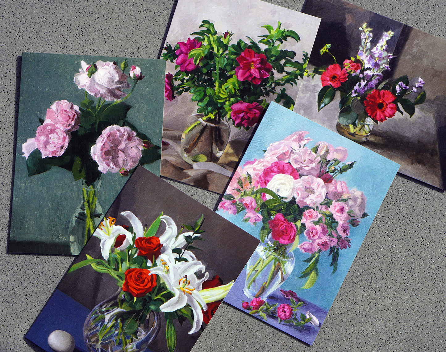Floral Note Cards - Assorted Group of 5