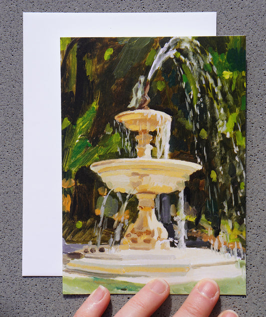 Note Card - Butler Perozzi Fountain Lithia Park Ashland
