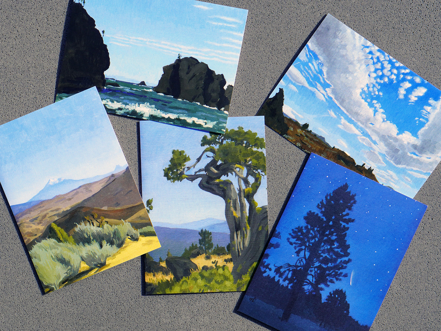 Natural Places in Southern Oregon and Northern California Note Cards - Assorted Group of 5