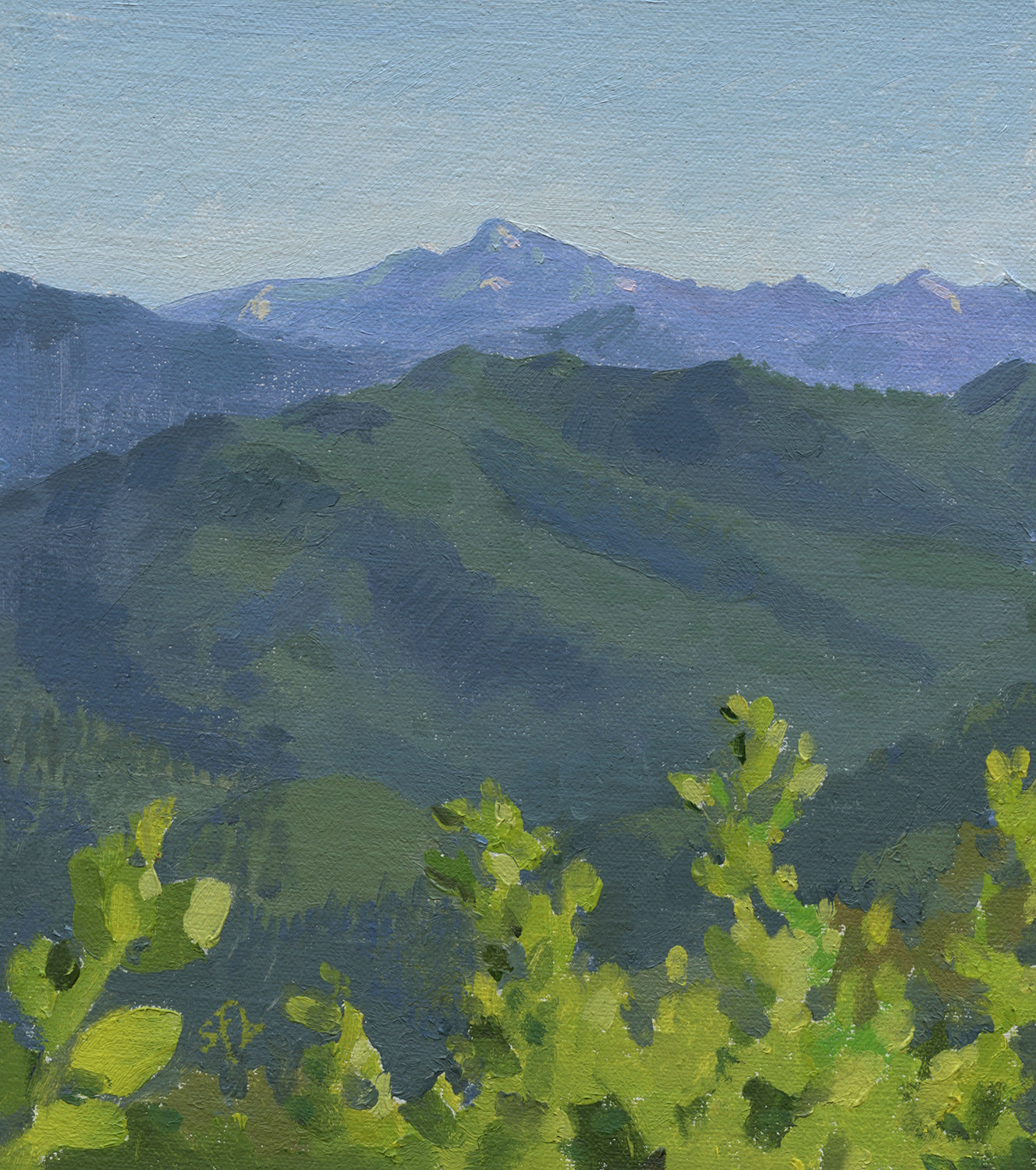 Red Butte in the Evening - Siskiyou Crest