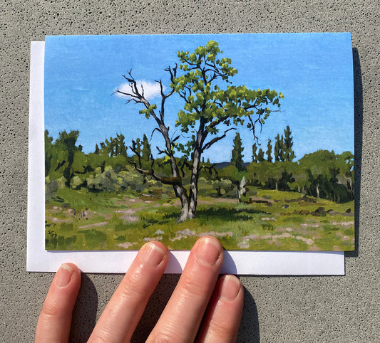 Note Card - Oregon White Oak