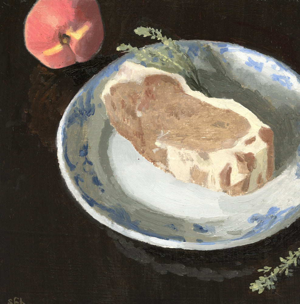 Pork Chop and Peach