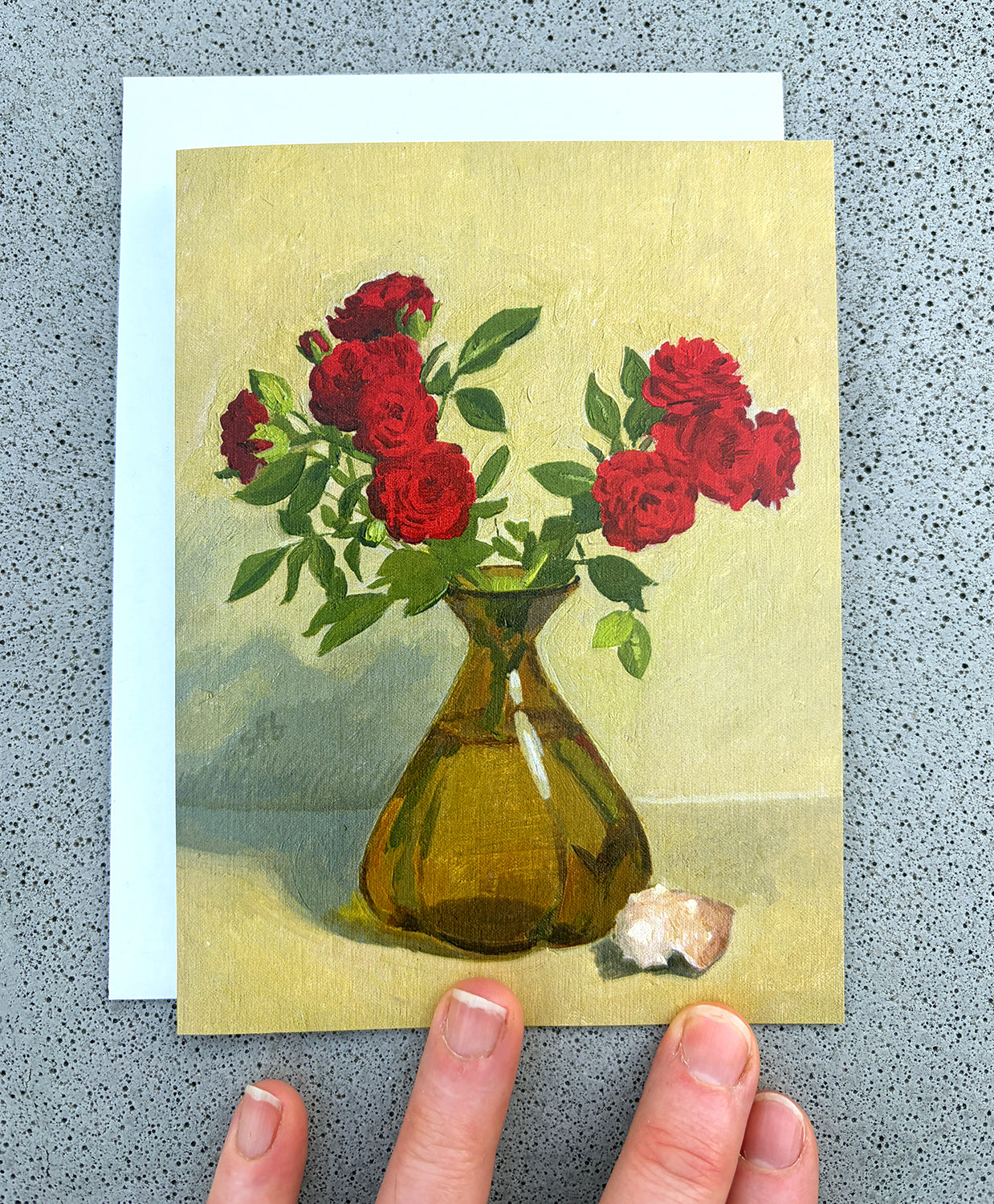 Note Card - Unconditional Love - Red Roses